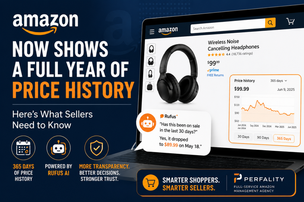 Amazon price history infographic for sellers