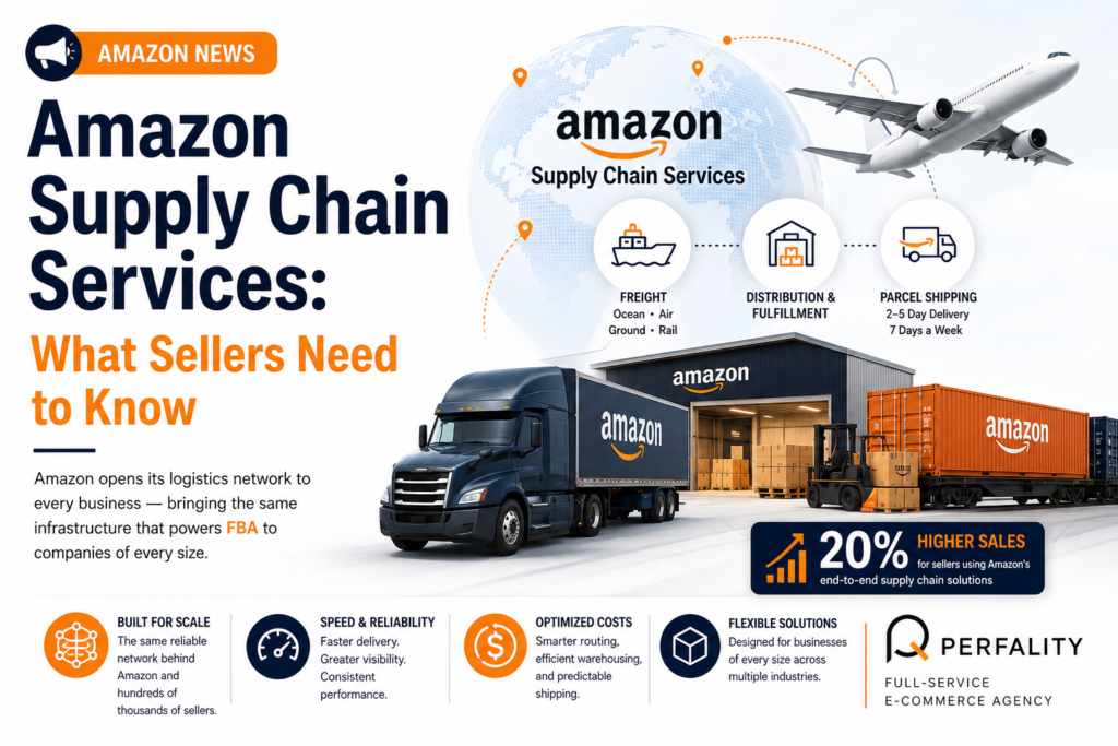 Amazon Supply Chain Services logistics network for sellers